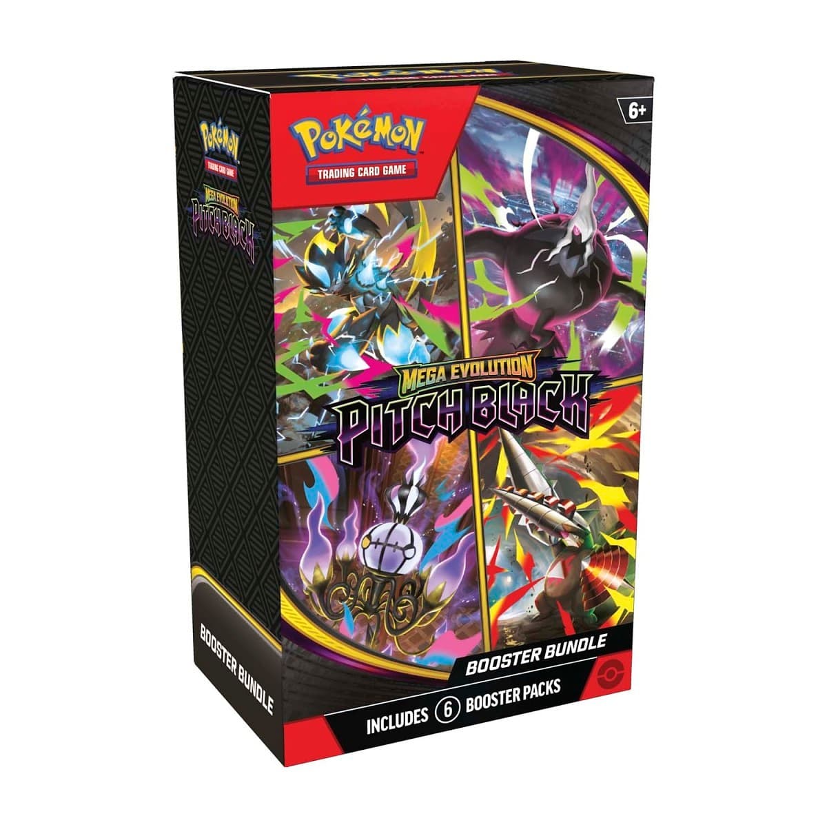 Pokémon TCG: Mega Evolution-Pitch Black Booster Bundle (6 Packs) — image 1